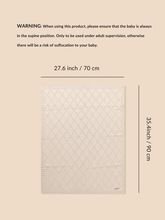 Solid babyspackelfilt Love Valentine