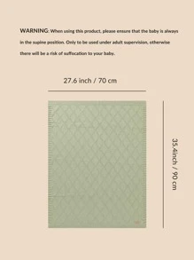 Solid Baby Swaddling Blanket Love Valentine - Green - View 3