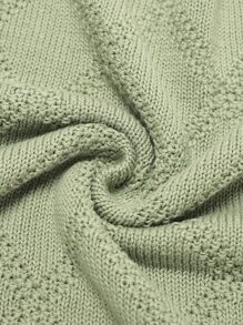 Solid Baby Swaddling Blanket Love Valentine - Green - View 5