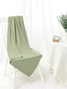 Solid Baby Swaddling Blanket Love Valentine - Green - View 6