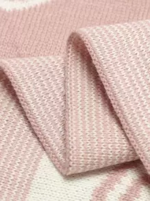 1 件婴儿彩虹图案襁褓毯爱情人节 - 粉色 - 查看 6