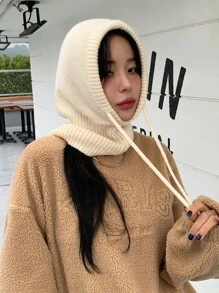 DAZY Drawstring Decor Hat - Beige - View 4