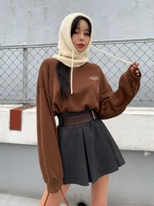 DAZY Drawstring Decor Hat - Beige - View 6