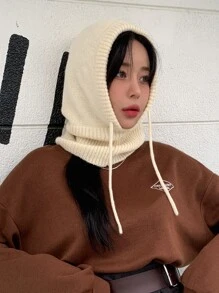 DAZY Drawstring Decor Hat - Beige - View 7