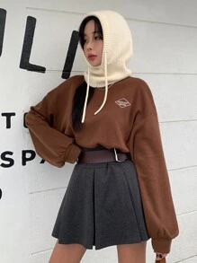 DAZY Drawstring Decor Hat - Beige - View 8