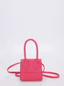 Cặp sách Trẻ em màu trơn - Hồng - Xem 1