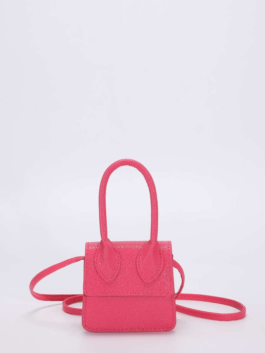 Cặp sách Trẻ em màu trơn - Hồng - Xem 1