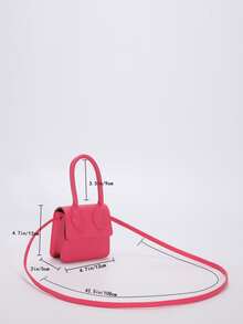 Cặp sách Trẻ em màu trơn - Hồng - Xem 3