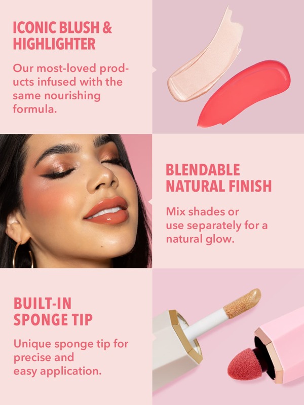 SHEGLAM Blush líquido & Marcador SHEIN Brasil