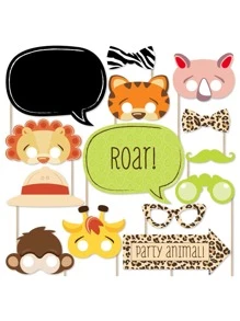 20pcs Animal Pattern Photo Prop Set - Multicolor - View 2