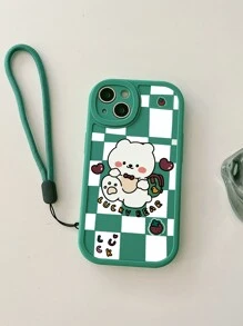 Ốp lưng điện thoại hình gấu hoạt hình, Ốp lưng điện thoại silicon dễ thương tương thích với iPhone và Galaxy - Nhiều màu - Xem 1