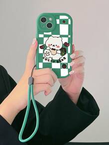 Ốp lưng điện thoại hình gấu hoạt hình, Ốp lưng điện thoại silicon dễ thương tương thích với iPhone và Galaxy - Nhiều màu - Xem 2