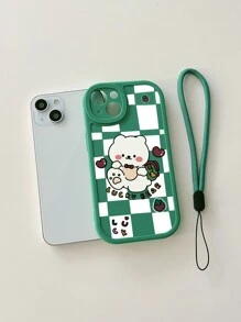 Ốp lưng điện thoại hình gấu hoạt hình, Ốp lưng điện thoại silicon dễ thương tương thích với iPhone và Galaxy - Nhiều màu - Xem 3