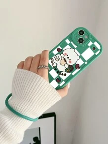 Ốp lưng điện thoại hình gấu hoạt hình, Ốp lưng điện thoại silicon dễ thương tương thích với iPhone và Galaxy - Nhiều màu - Xem 4