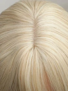 12 Inch Short Straight Hair Wig For Women, White Gold Synthetic Heat-Resistant Wig With Bangs Bob Wigs Daily Use And Christmas