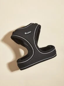 1pc Plain Pet Harness - Black - View 2