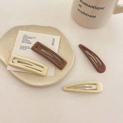 4pcs Solid Hair Clip