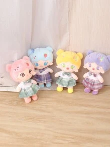 1 pieza Juguete de felpa para mascota al azar con diseño de dibujos animados - Multicolor - Ver 7