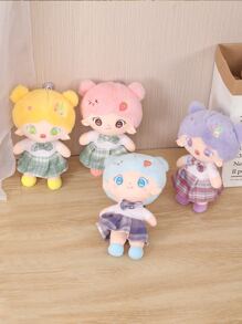 1 pieza Juguete de felpa para mascota al azar con diseño de dibujos animados - Multicolor - Ver 8