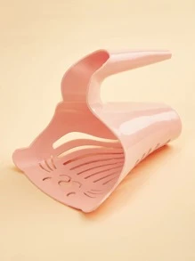 1 cái muỗng xúc cát cho mèo cưng có bộ lọc, thích hợp cho mèo và các vật nuôi nhỏ khác làm sạch - Hồng - Xem 3