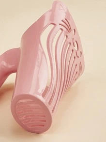 1 cái muỗng xúc cát cho mèo cưng có bộ lọc, thích hợp cho mèo và các vật nuôi nhỏ khác làm sạch - Hồng - Xem 5