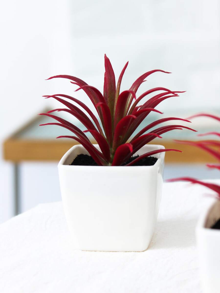 1 cái cây nhân tạo trong chậu