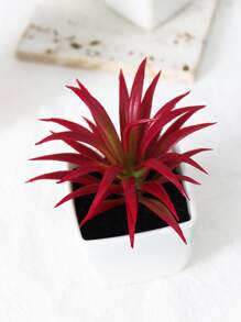 1 cái cây nhân tạo trong chậu - Đỏ - Xem 3