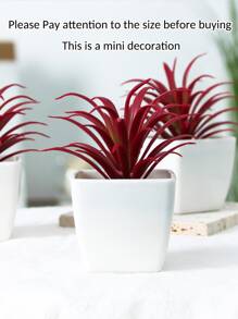 1 cái cây nhân tạo trong chậu - Đỏ - Xem 5