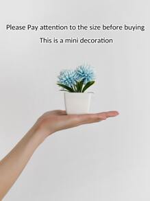 1 件/3 件人造菊花盆景植物 - 适用于室内办公桌、咖啡桌、浴室、卧室、家居、花园架子装饰 - 彩色 - 查看 8