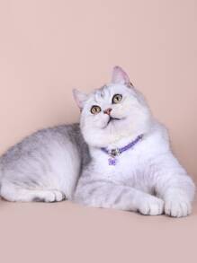 1 cái vòng cổ vật nuôi dệt màu ngẫu nhiên - Nhiều màu - Xem 2