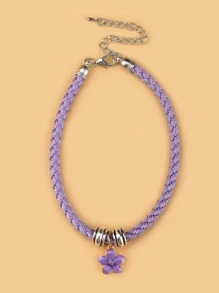 1 cái vòng cổ vật nuôi dệt màu ngẫu nhiên - Nhiều màu - Xem 6