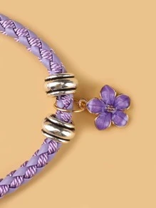 1 cái vòng cổ vật nuôi dệt màu ngẫu nhiên - Nhiều màu - Xem 7