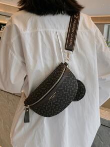 Bolso De Cintura Con Diseño Geométrico Y Monedero, Bolsa Para Mujer Con Monedero - Multicolor - Ver 2