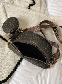 Bolso De Cintura Con Diseño Geométrico Y Monedero, Bolsa Para Mujer Con Monedero - Multicolor - Ver 7