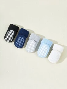 5雙嬰兒防滑襪子 - 彩色 - 查看 3