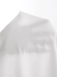 SHEIN Unity Car & Letter Graphic Drop Shoulder Tee ARIZONA GO RETRO COWBOY PARTY SOUTHWEST Graphic Tees Women Tops - White - View 7