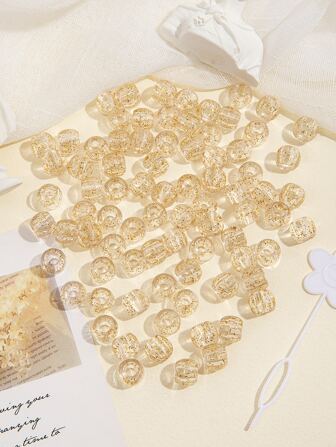 80pcs Simple Hair Bead Casual Hair Clip, School Stuff, Hair Accessories