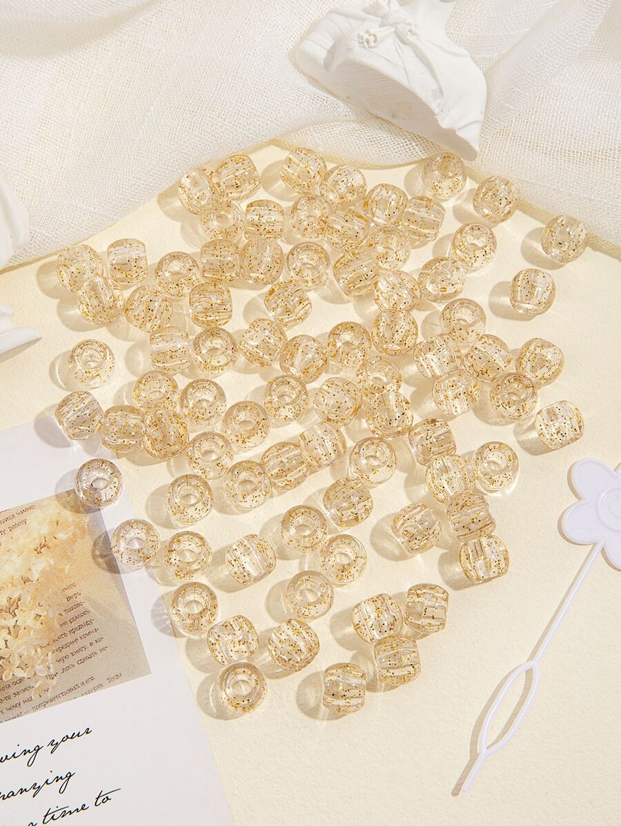 80pcs Simple Hair Bead Casual Hair Clip, School Stuff, Hair Accessories