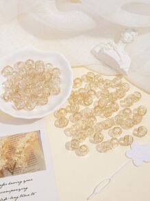 80pcs Simple Hair Bead Casual Hair Clip, School Stuff, Hair Accessories