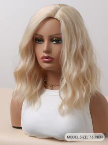 ブロンド ショート ボブ ウィッグ ゴールド ミディアム パート ショート カーリー シンセティックウィッグ 女性用 デイリー パーティー コスプレハロウィン ウィッグ 耐熱性