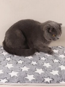 1 件透气可洗薄涤纶宠物毯适合小型猫和狗，秋冬季 - 彩色 - 查看 2