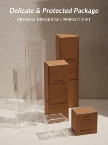 SHEIN Basic living 独家 1 件可堆叠书桌抽屉收纳托盘隔板适用于浴室梳妆台厨房办公室（未套装）房间装饰家居装饰秋季装饰卧室装饰 - 無色 - 查看 8