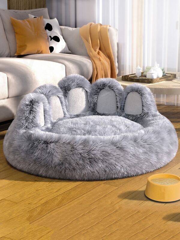 1pc Plush Pet Bed SHEIN