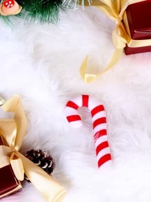 Christmas 2pcs Star & Candy Cane Design Pet Chew Toy - Multicolor - View 3