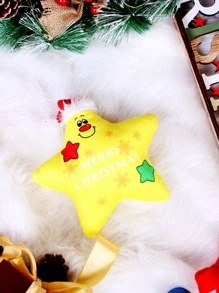 Christmas 2pcs Star & Candy Cane Design Pet Chew Toy - Multicolor - View 5