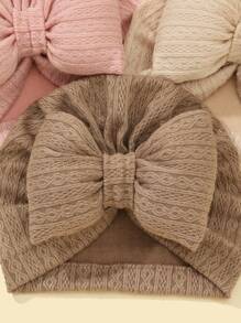 3入組嬰兒蝴蝶結裝飾帽 - 彩色 - 查看 4