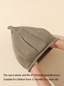 Bebé Sombrero tejido - Caqui - Ver 4