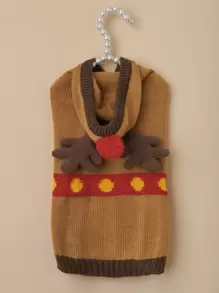 Jersey de mascota alce de Navidad - Multicolor - Ver 2