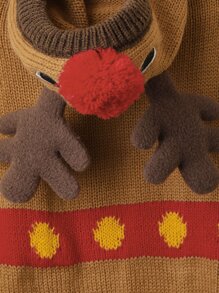 Jersey de mascota alce de Navidad - Multicolor - Ver 4