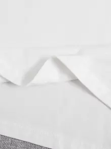 Pretty Bratty Áo thun nữ Slogan Giải trí - trắng - Xem 5